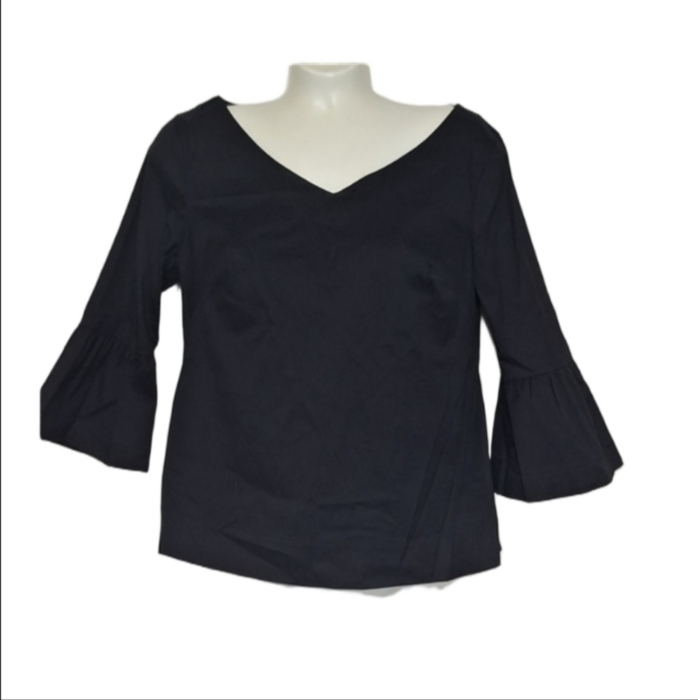 White House Black Market Black Blouse
